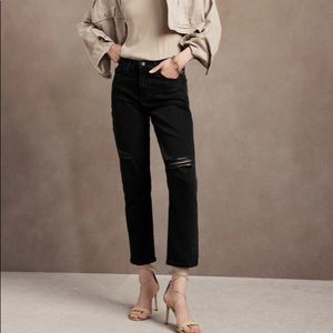 NWT Banana Republic High rise distressed Jeans